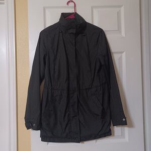 A NEW DAY Black Water-Resistant Rain Jacket, Size S